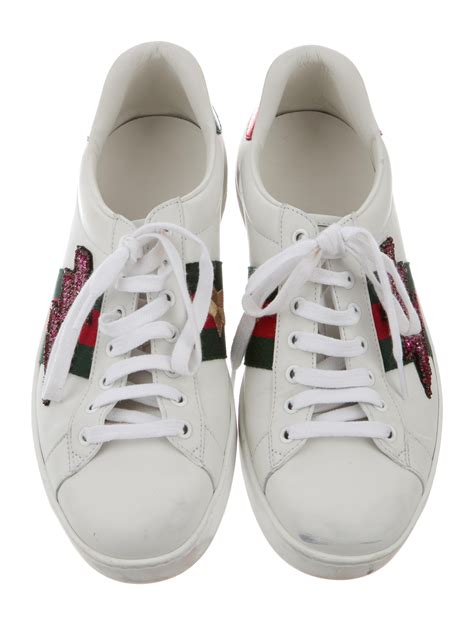 gucci embroidered sneakers